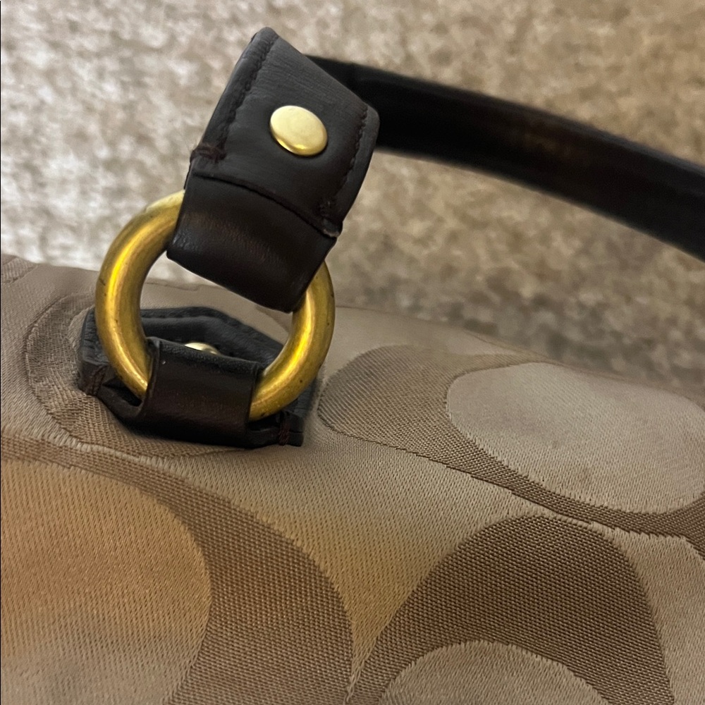 Coach Signature Jacquard Satchel - Picture 12 of 16